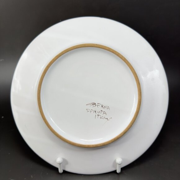 Sberna Deruta ROYAL ELEPHANT 8inch Plate Dish Set 4 Plates Dishes Made in Italy - Picture 5 of 11